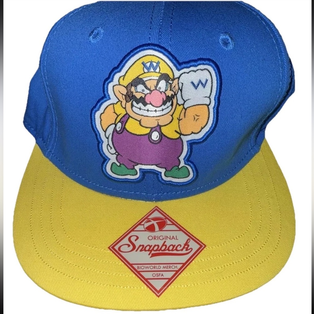 WARIO Original SnapBack Baseball Cap One Size Adjustable NWT